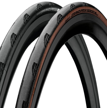 Pneu CONTINENTAL GRAND PRIX 5000 S TR 700c Tubeless Ready Castanho
