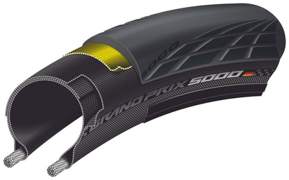 Pneu CONTINENTAL GRAND PRIX 5000 700c TubeType Preto