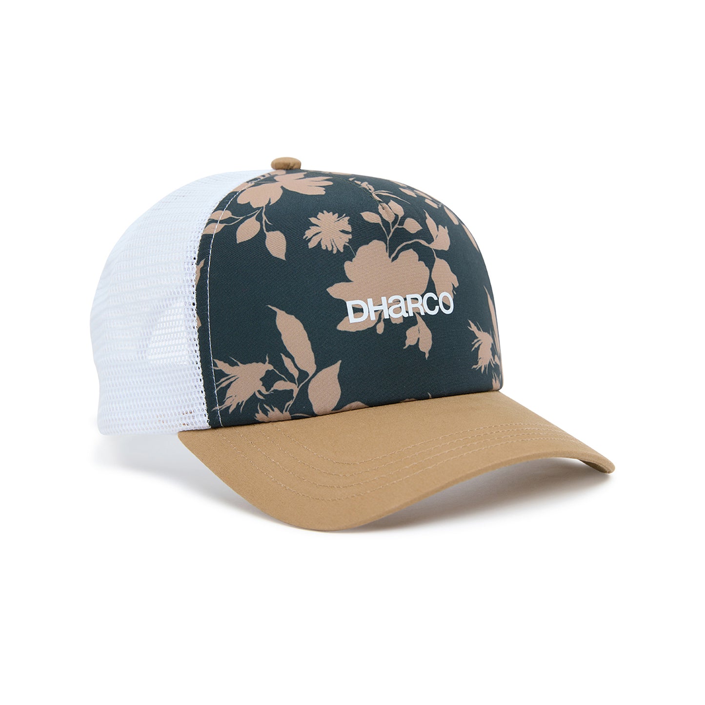 Boné DHARCO CURVED PEAK TRUCKER castanho/branco