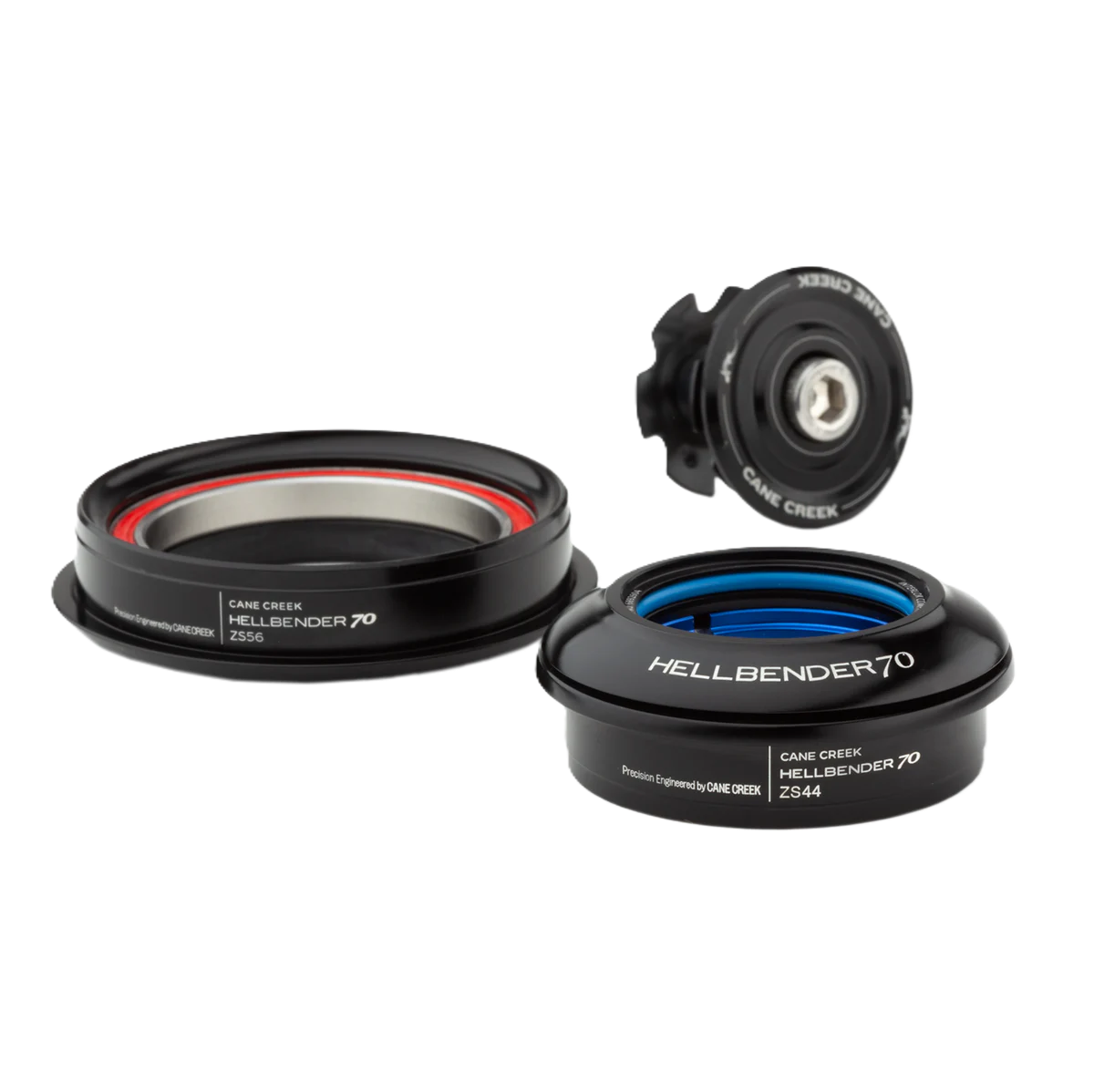 Jogo de Direção Semi-Integrado CANE CREEK HELLBLENDER 70 1"1/8 ZS44/ZS56 Preto