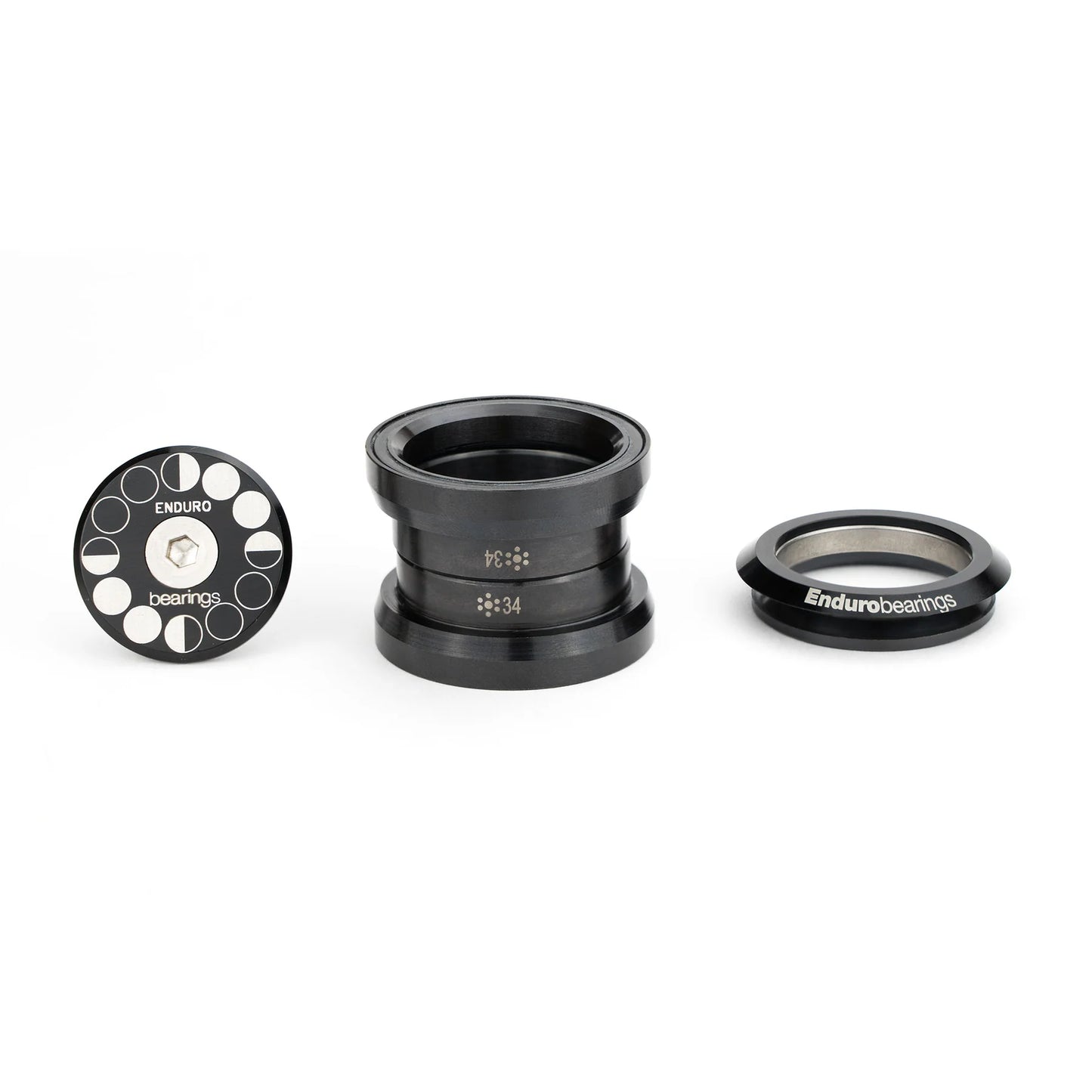 ENDURO BEARINGS Cabeça 1 1/8 EC34/EC34mm Óxido preto