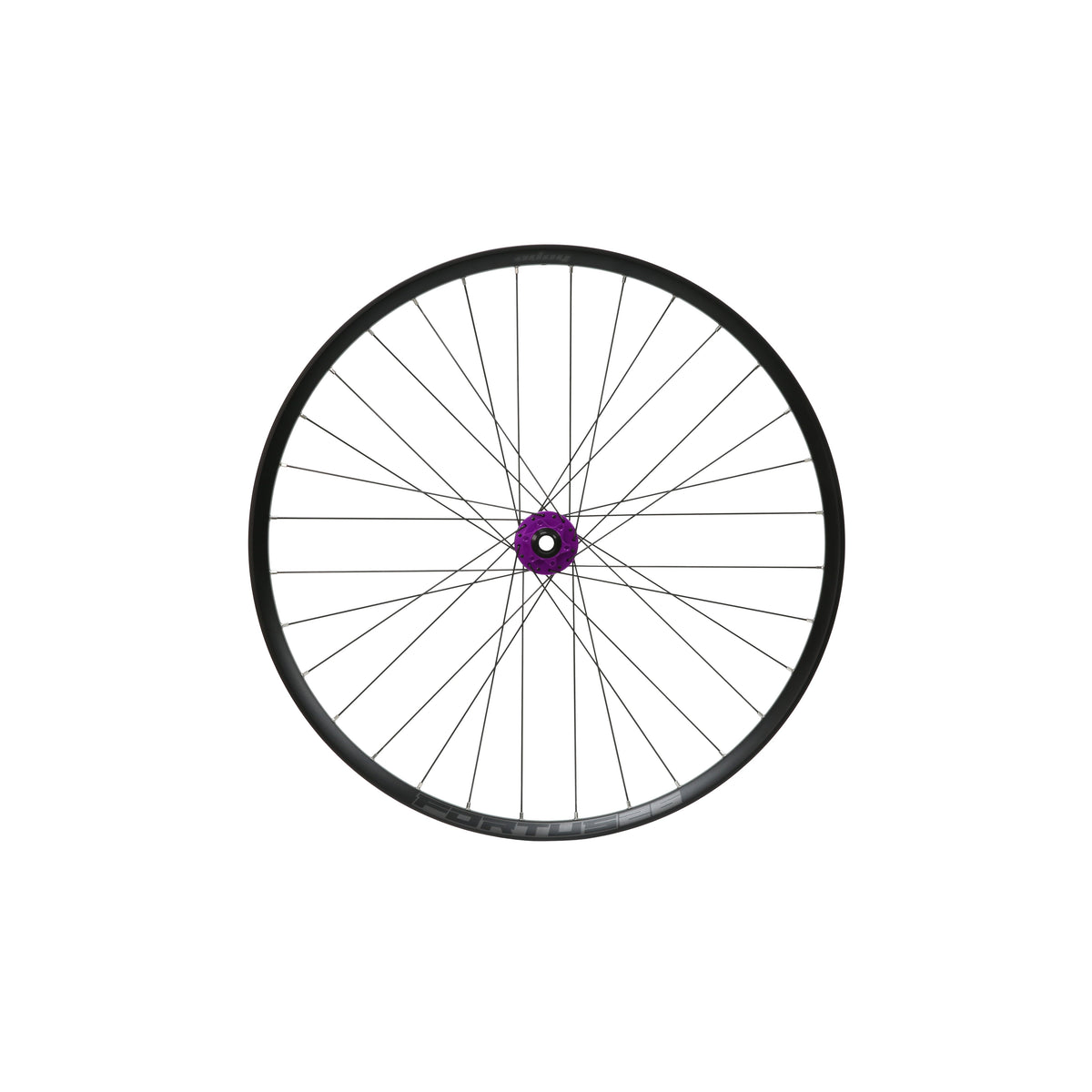 Roda dianteira HOPE Fortus 26 W de 29 polegadas, cubo Pro 5 roxo