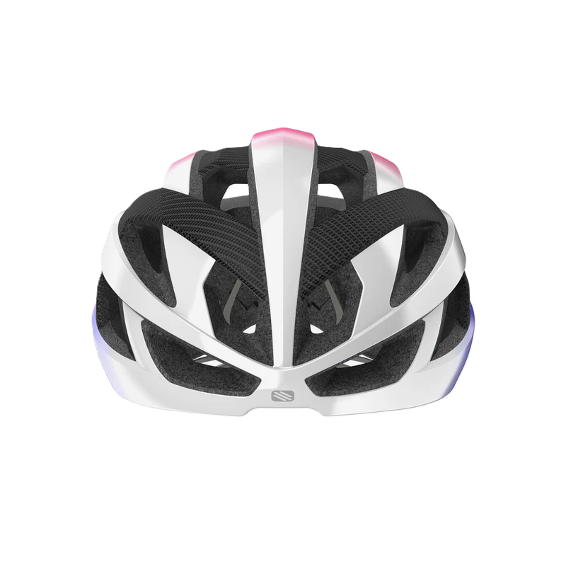Capacete de estrada RUDY PROJECT REBEL CARBON Branco/Púrpura/Rosa