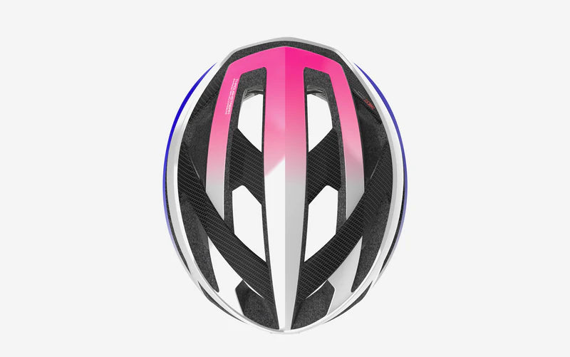 Capacete de estrada RUDY PROJECT REBEL CARBON Branco/Púrpura/Rosa