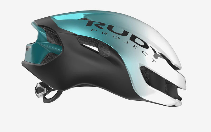 Capacete de estrada RUDY PROJECT NYTRON Esmeralda/Branco mate