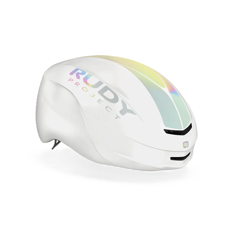 Capacete de estrada RUDY PROJECT NYTRON PRO Branco Fosco Iridescente