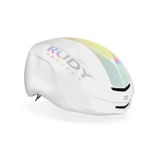 Capacete de estrada RUDY PROJECT NYTRON PRO Branco Fosco Iridescente