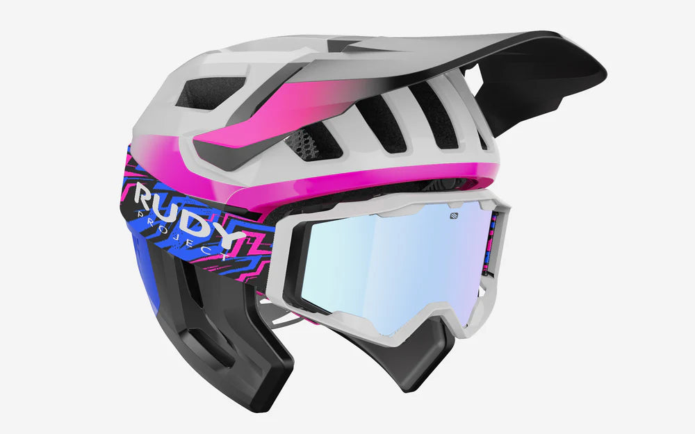 Capacete de BTT RUDY PROJECT TERRAFORM PRO Branco/Rosa