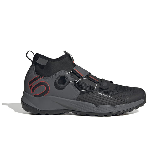 FIVE TEN TRAILCROSS PRO CLIP-IN Sapatos MTB Cinzento/Preto/Vermelho