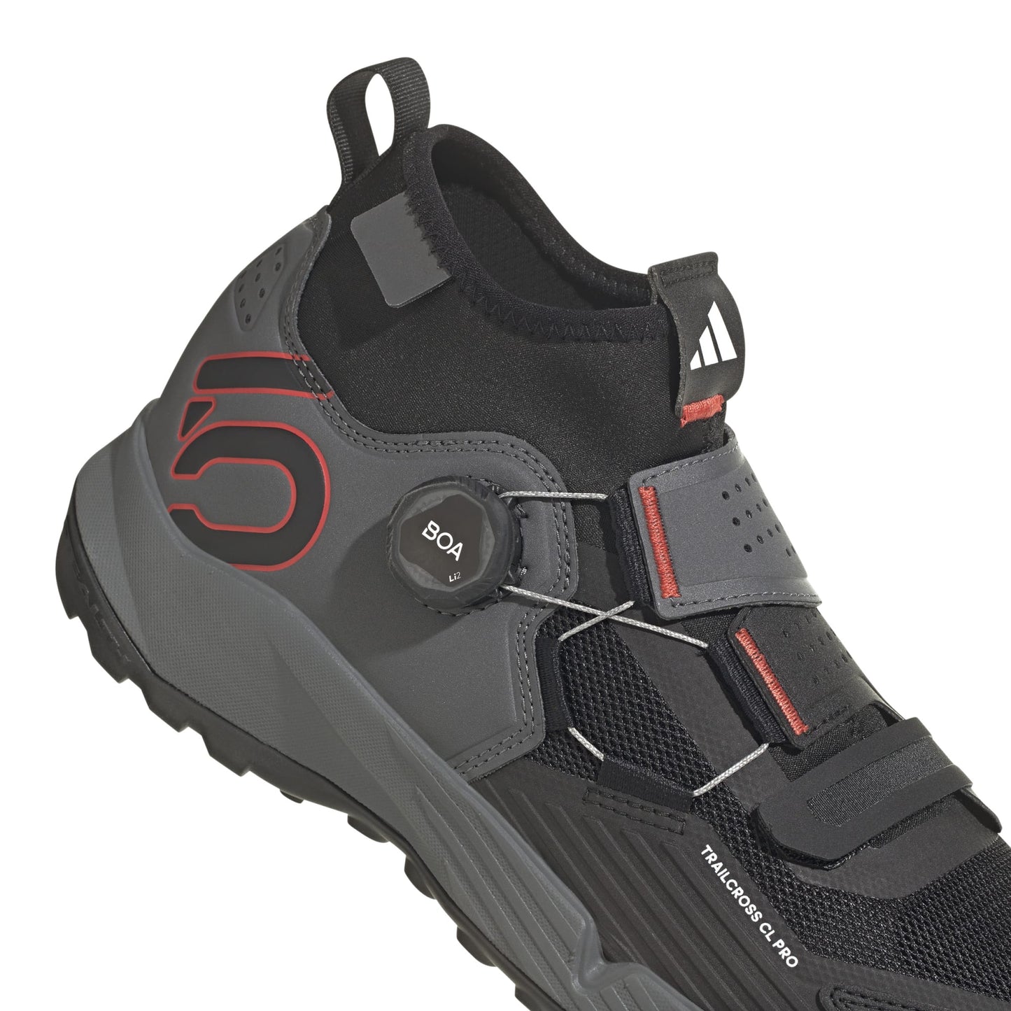 FIVE TEN TRAILCROSS PRO CLIP-IN Sapatos MTB Cinzento/Preto/Vermelho