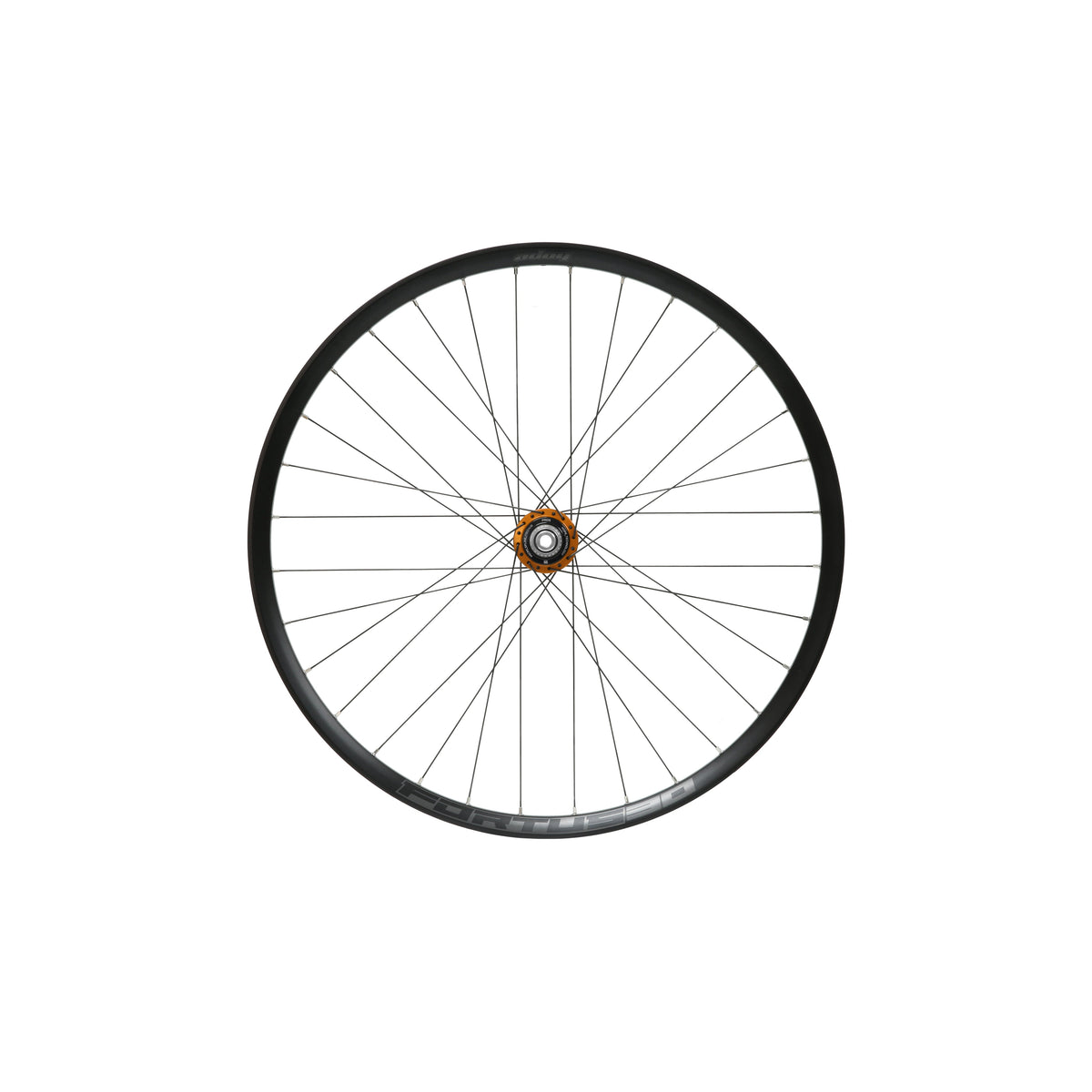 Roda traseira HOPE Fortus 30 W de 27,5 polegadas, cubo Pro 5 laranja