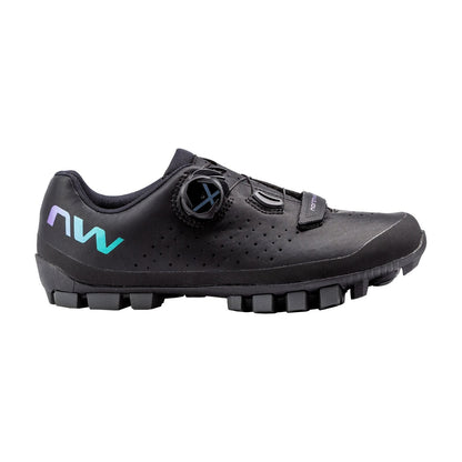 Sapatos de BTT XC/Gravel NORTHWAVE HAMMER PLUS para mulher pretos/iridescentes