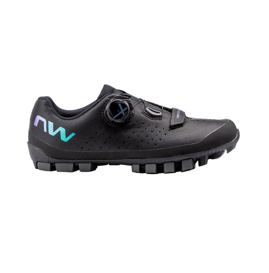 NORTHWAVE HAMMER PLUS Sapatos de BTT para mulher Preto/Iridescente