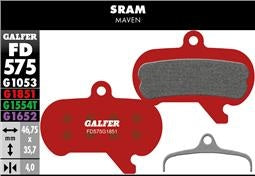 Pastilhas de travão semi-metálicas GALFER ADVANCED Sram Maven