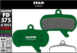 Pastilhas de travão semi-metálicas GALFER PRO Sram Maven