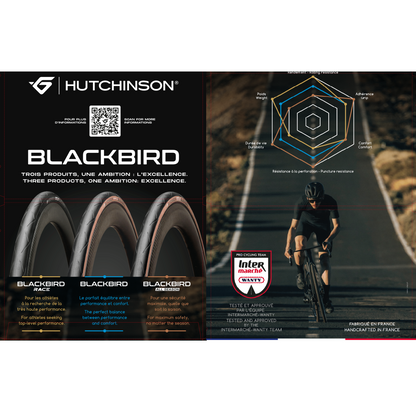 Pneu HUTCHINSON BLACKBIRD ALLSEASON 700c Tubeless Ready Preto