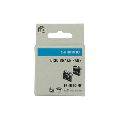 Pastilhas de travão SHIMANO H03C-MF metálicas ventiladas – Saint / Zee / XT M8020