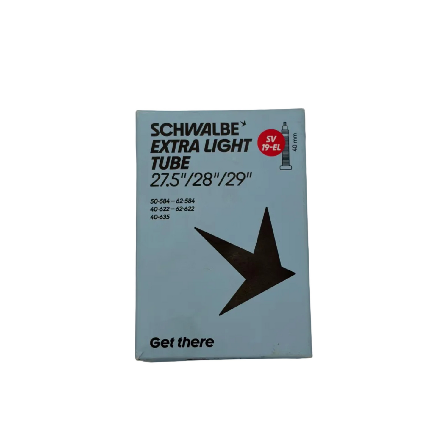 Câmara de ar SCHWALBE EXTRA LIGHT SV 19L 27,5x2,0/2,40 - 29x1,75/2,40 Presta 40 mm