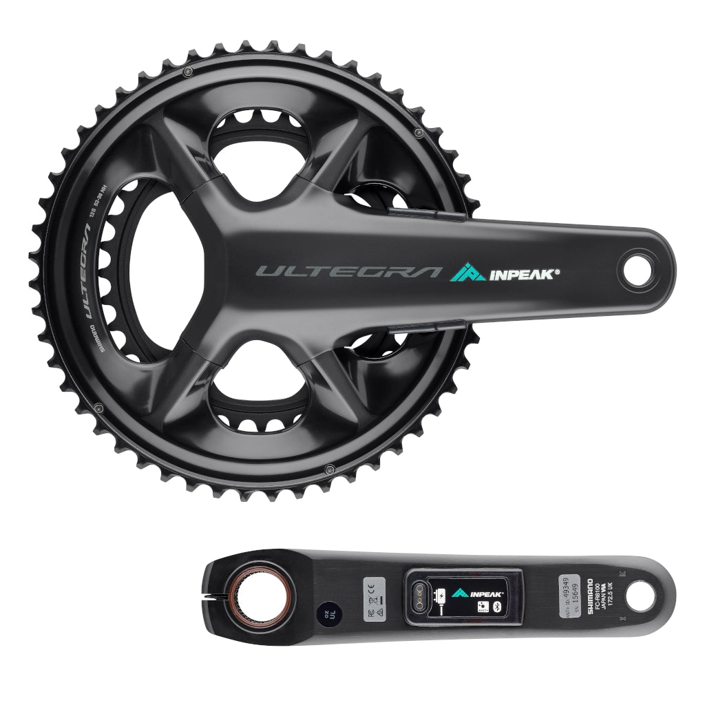Pedaleiro com medidor de potência INPEAK POWERCRANK-E TWIN2 LR Shimano Ultegra R8100