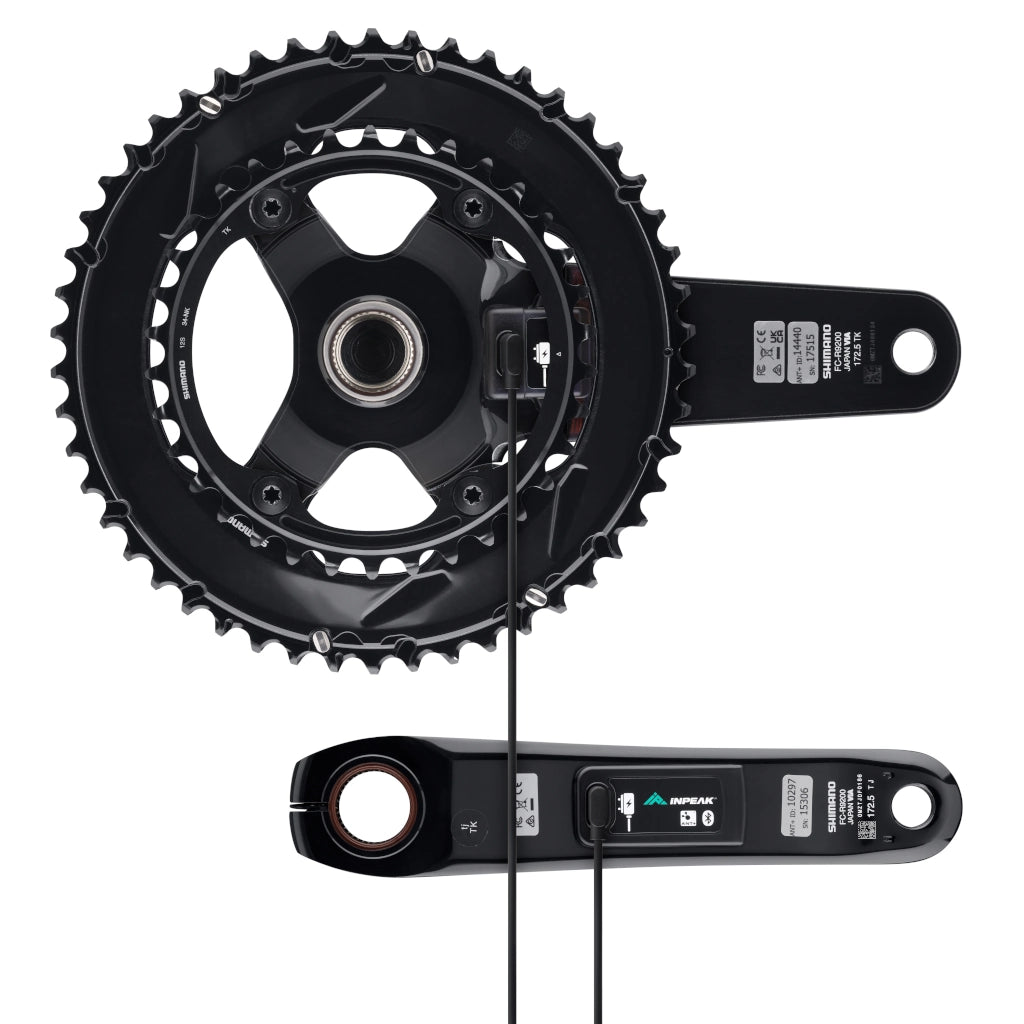 Pedaleiro com Medidor de Potência INPEAK POWERCRANK-E TWIN2 LR Shimano Dura-Ace R9200