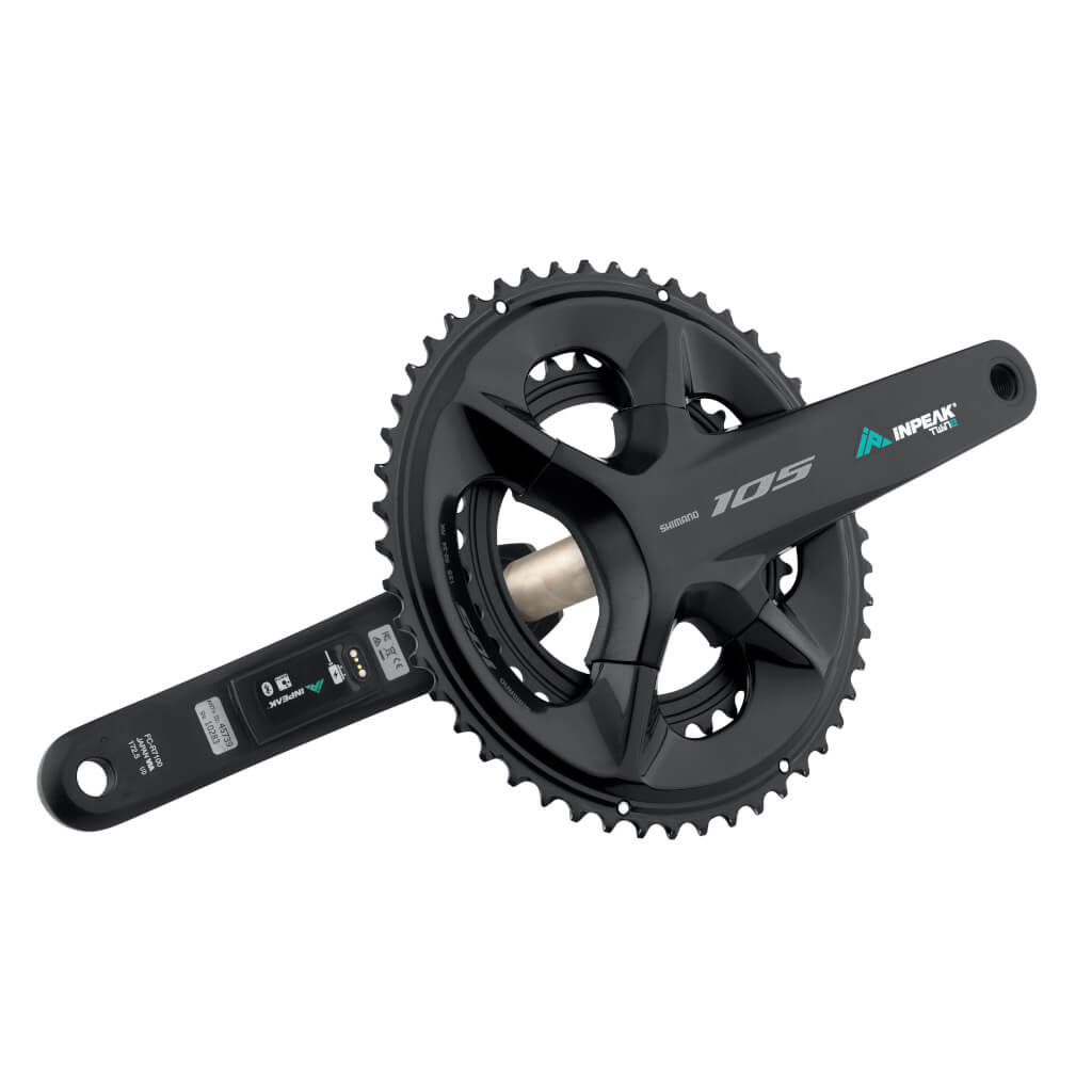 Pedaleiro com medidor de potência INPEAK POWERCRANK-E TWIN2 LR Shimano 105 R7100
