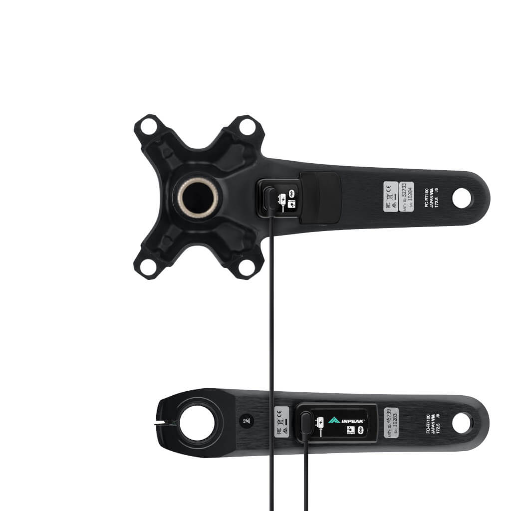 Pedaleiro com medidor de potência INPEAK POWERCRANK-E TWIN2 LR Shimano 105 R7100