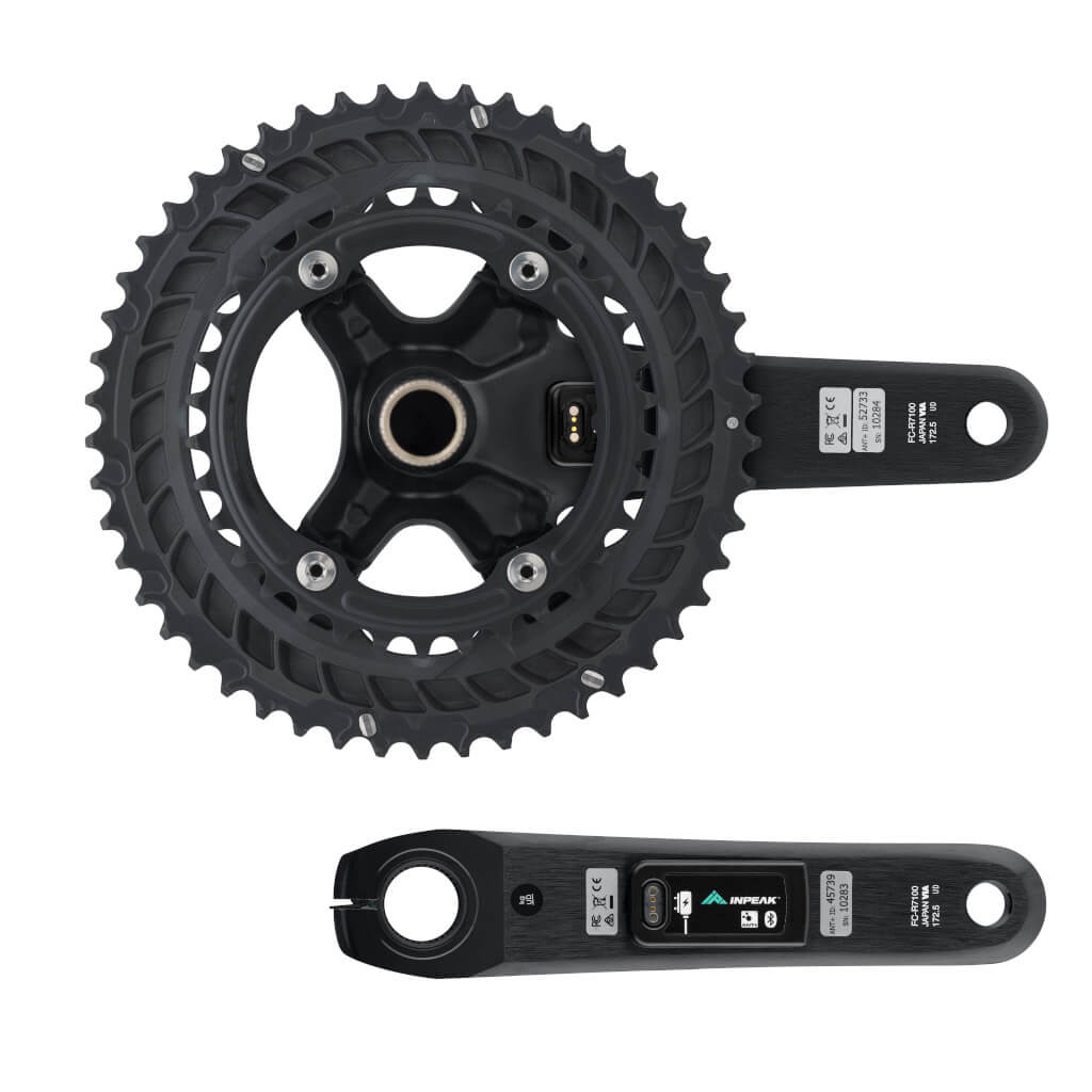 Pedaleiro com medidor de potência INPEAK POWERCRANK-E TWIN2 LR Shimano 105 R7100
