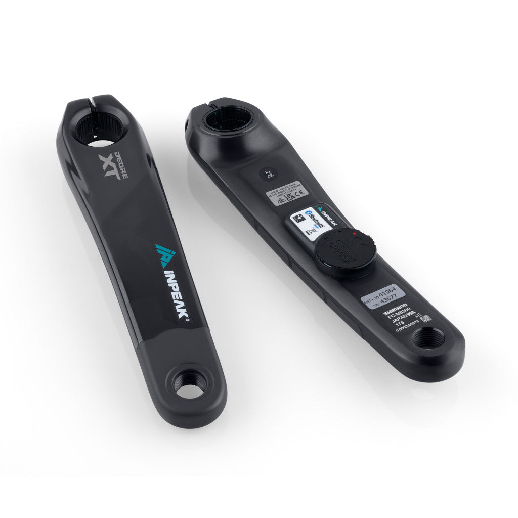 Braço esquerdo do pedaleiro com medidor de potência INPEAK POWERCRANK Shimano XT M8200
