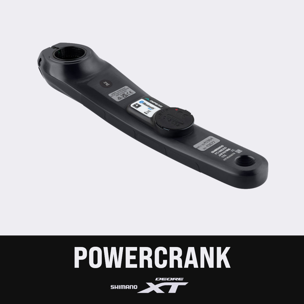 Braço esquerdo do pedaleiro com medidor de potência INPEAK POWERCRANK Shimano XT M8200