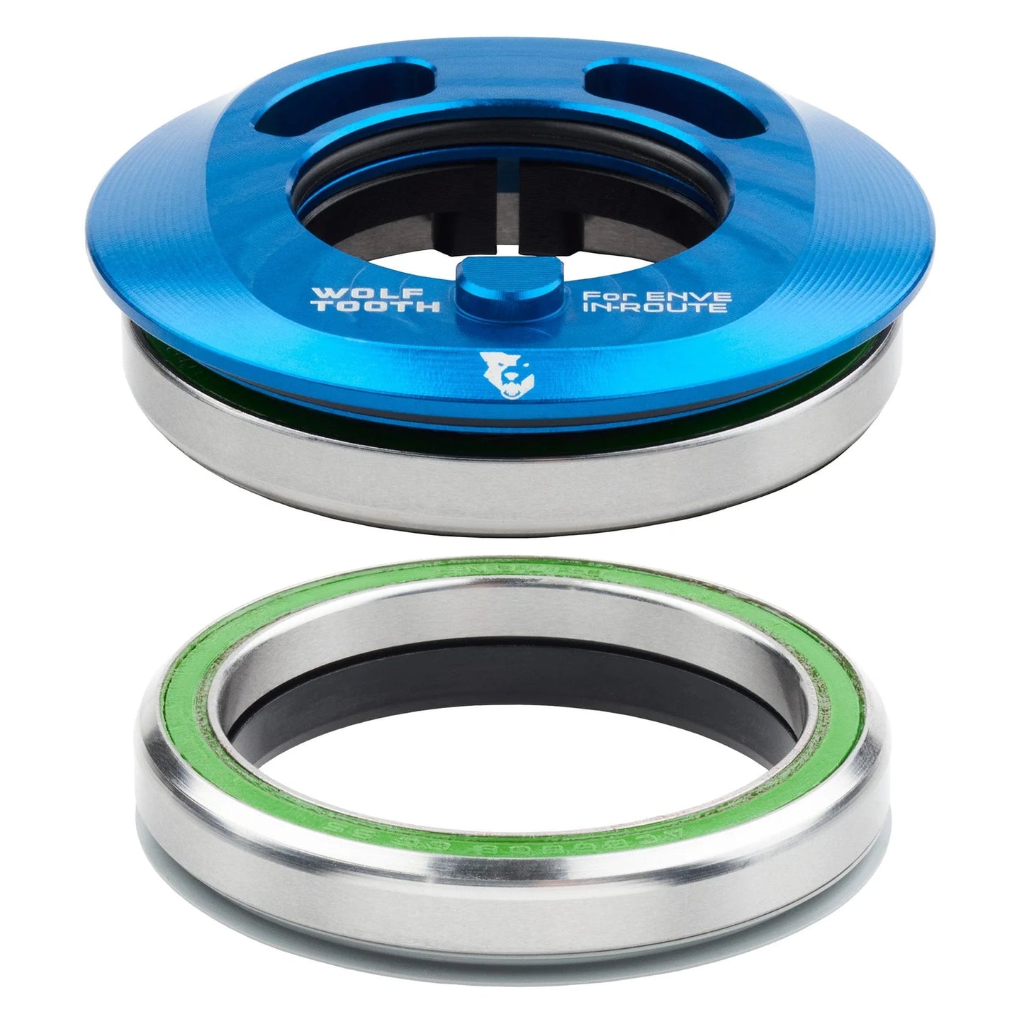 Conjunto de direção integrado WOLF TOOTH PREMIUM AERO IS52 ENVE In-Route Azul