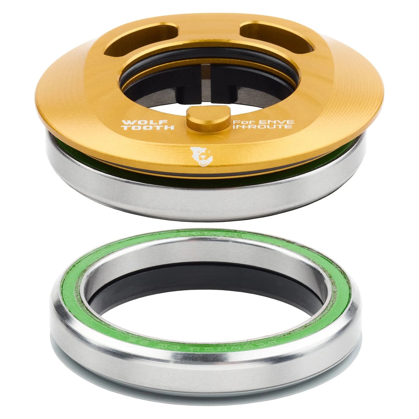 Conjunto de direção integrado WOLF TOOTH PREMIUM AERO IS52 ENVE In-Route Dourado