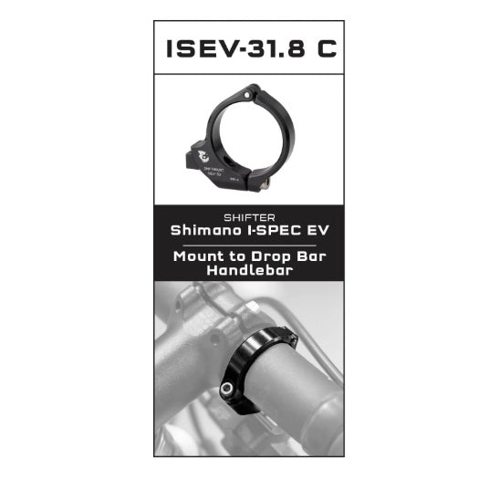 Adaptador de montagem WOLF TOOTH ShiftMount ISEV-31.8 Shimano I-SPEC EV Shifter > Guiador 31,8 mm