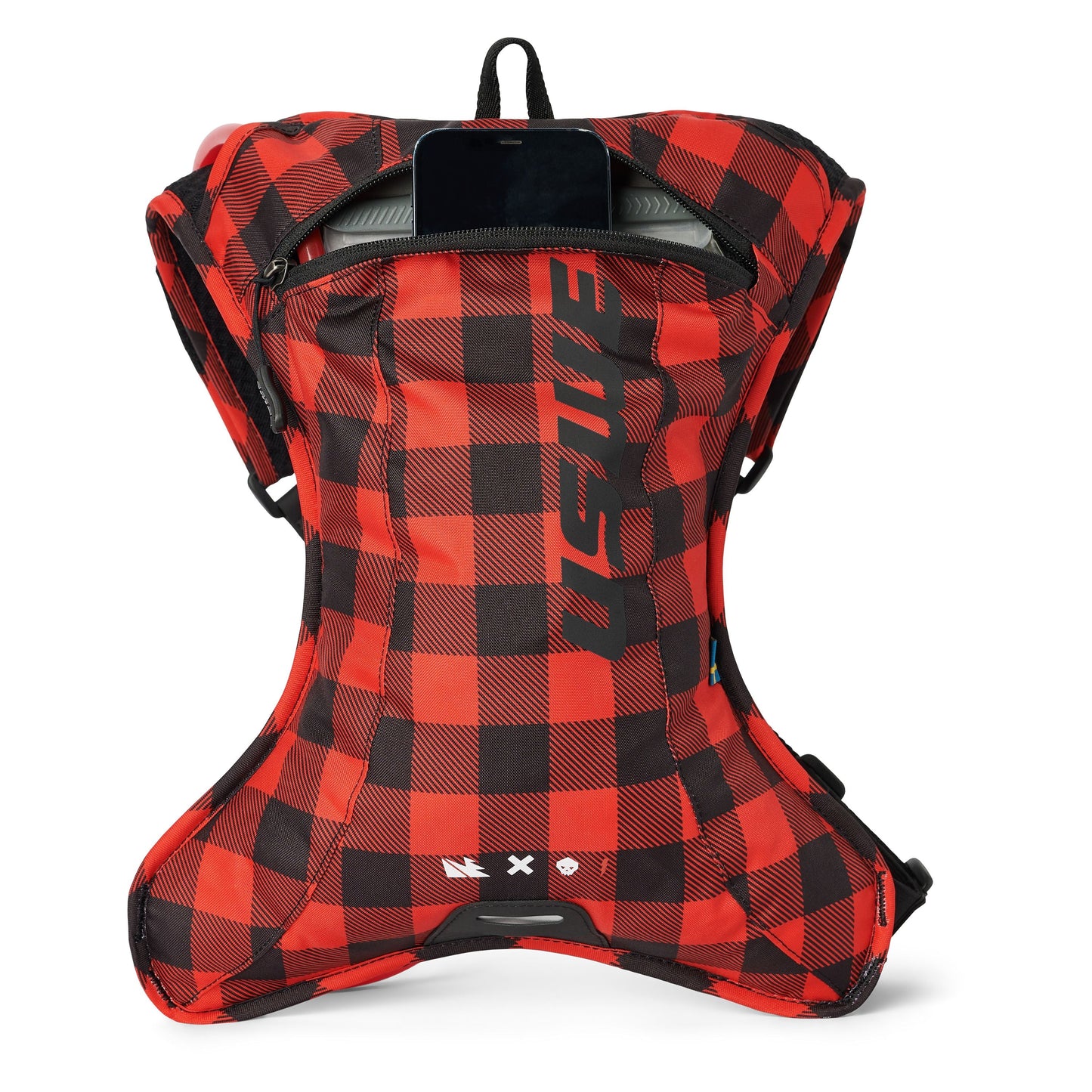 Mochila de hidratação USWE OUTLANDER XC 2 L Flannel Vermelho/Preto