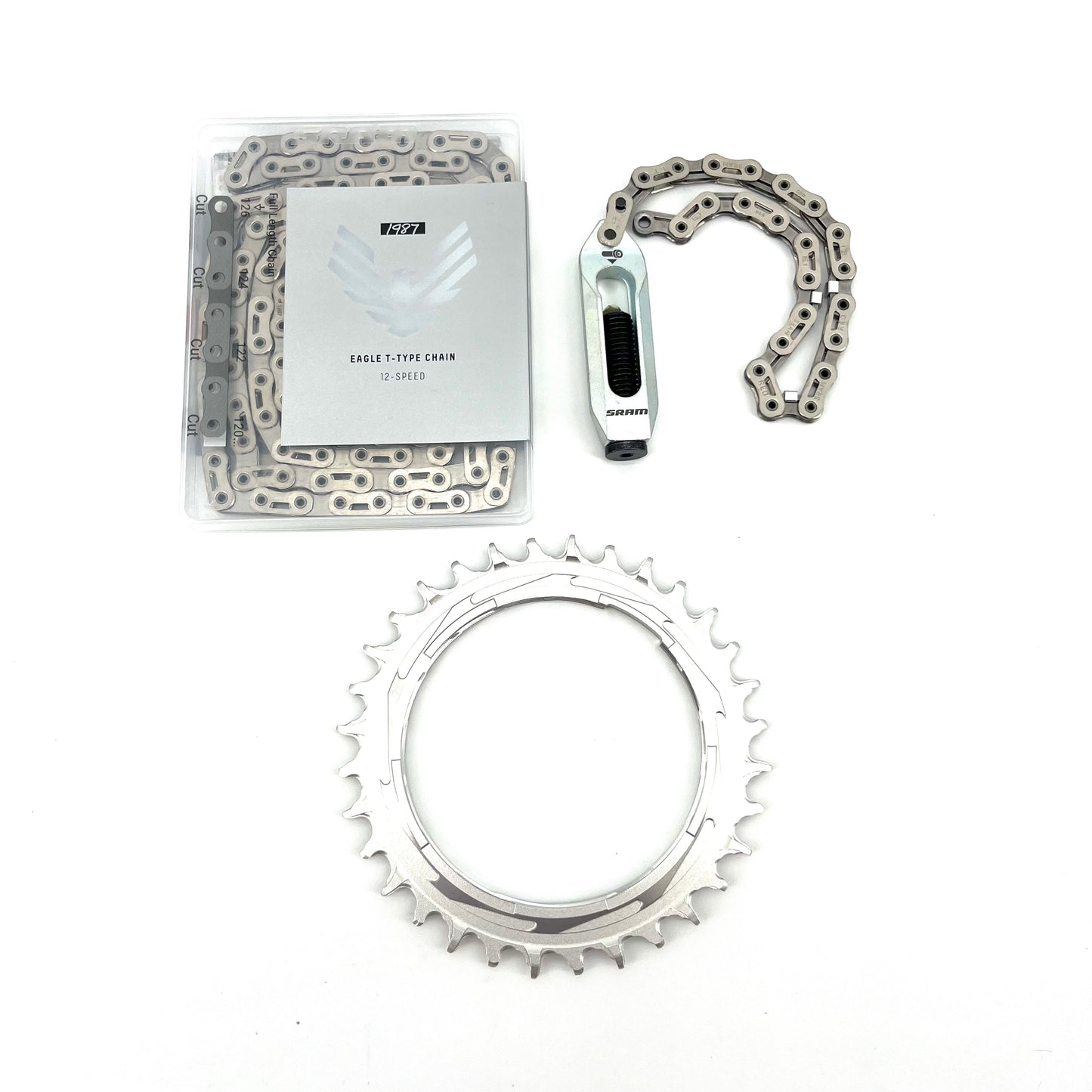 Pacote de TRANSMISSÃO SRAM EAGLE T-TYPE 1987 - Edição Limitada