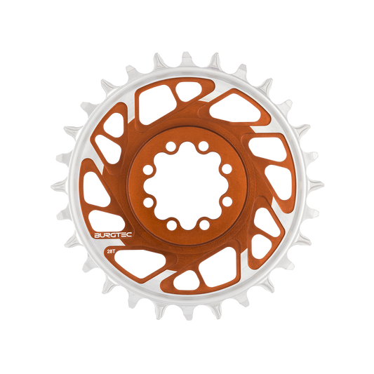 Coroa mono BURGTEC THICK THIN 12V BOOST Montagem direta 8 parafusos T-Type Narrow Wide Offset 3mm Bronze