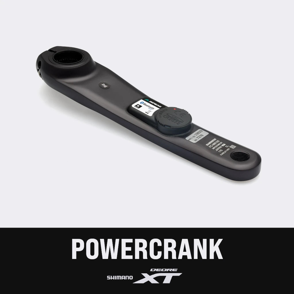 Braço esquerdo do pedaleiro com medidor de potência INPEAK POWERCRANK Shimano XT M8100