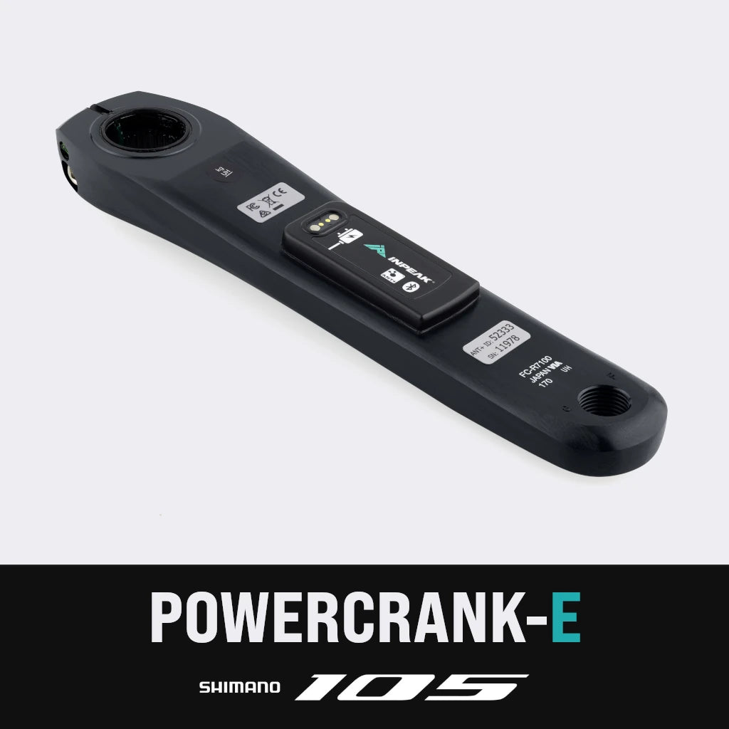 Braço esquerdo do pedaleiro com medidor de potência INPEAK POWERCRANK-E Shimano 105 R7100