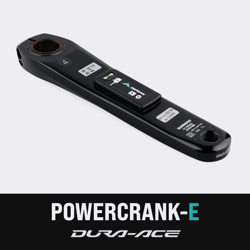 Braço esquerdo do pedaleiro com medidor de potência INPEAK POWERCRANK-E Shimano Dura-Ace R9200