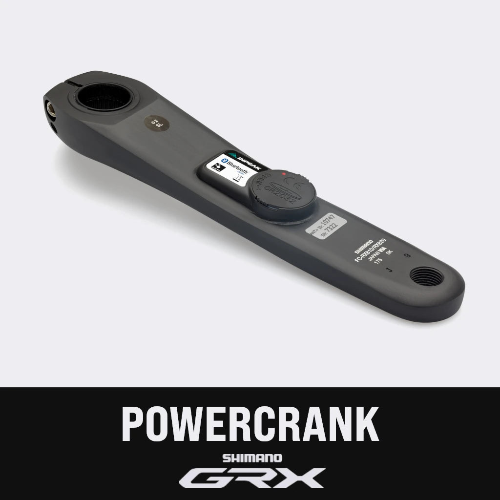Pedivela esquerda com medidor de potência INPEAK POWERCRANK Shimano GRX RX810/820