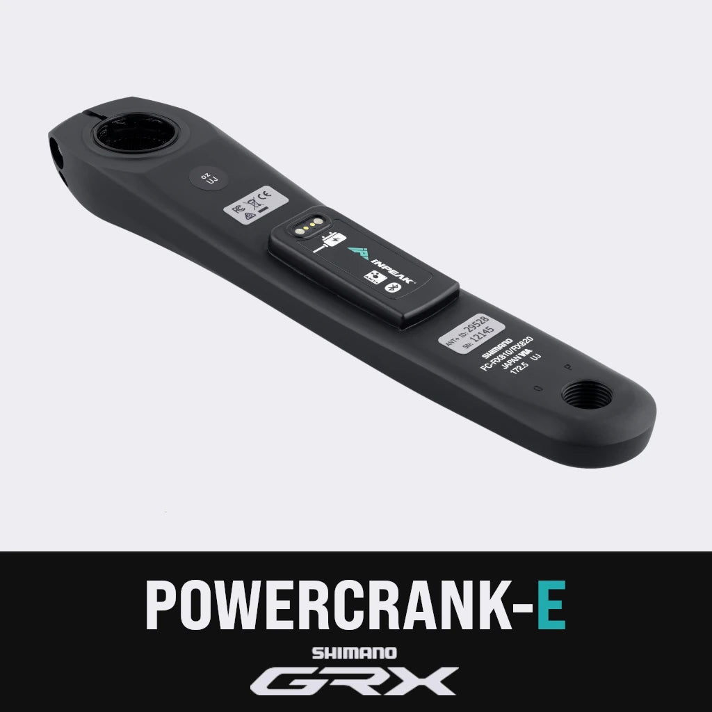 Braço esquerdo do pedaleiro com medidor de potência INPEAK POWERCRANK-E Shimano GRX RX810/820