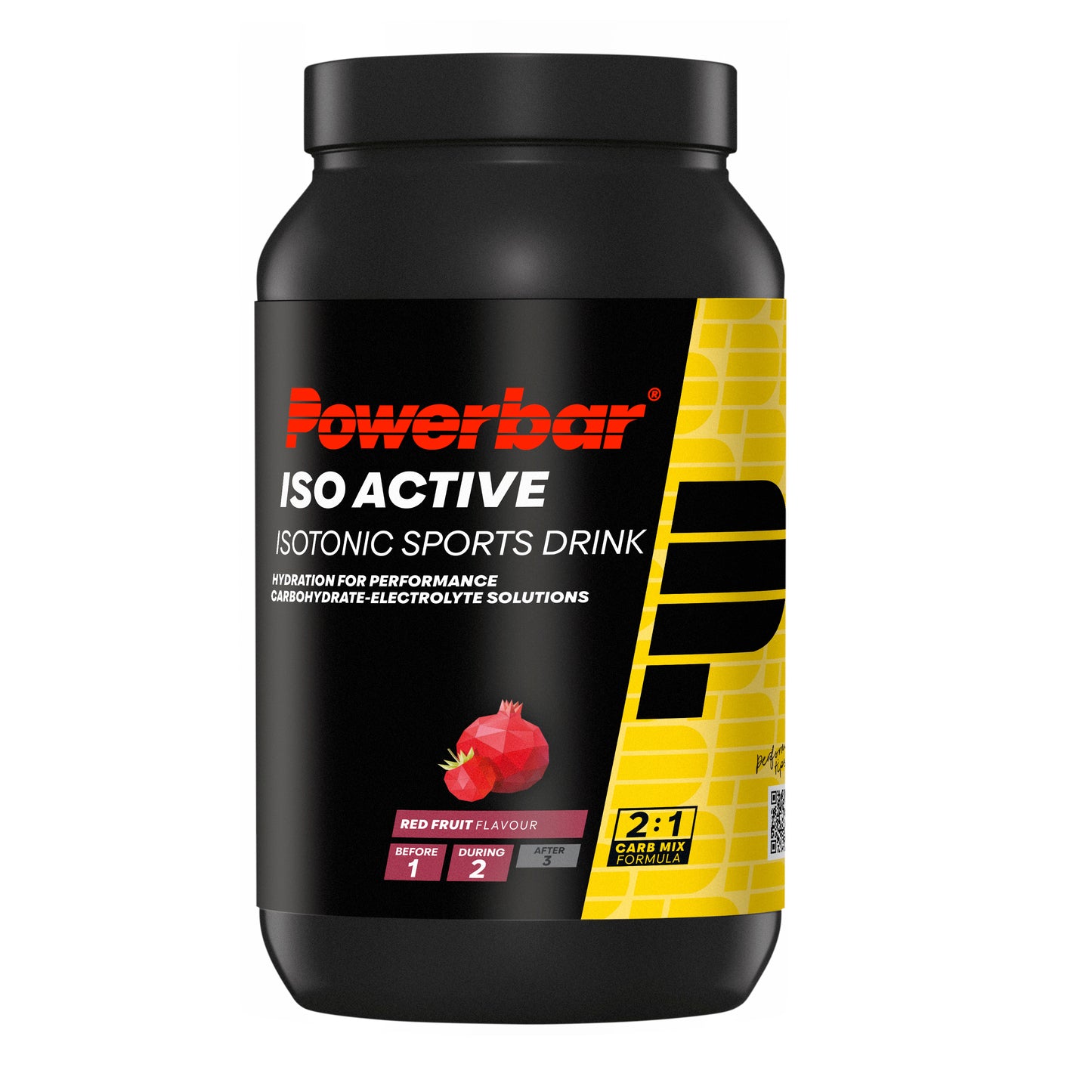 Bebida energética POWERBAR ISOACTIVE (1320 gr) Frutos vermelhos