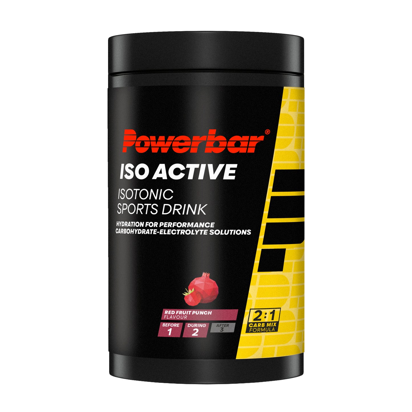 Bebida energética POWERBAR ISOACTIVE (600 g) Frutos vermelhos