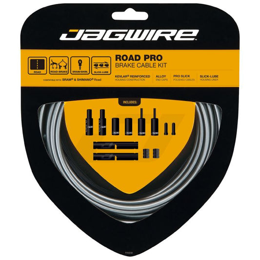 Kit de cabos e mangueiras de travão JAGWIRE ROAD PRO Cinzento