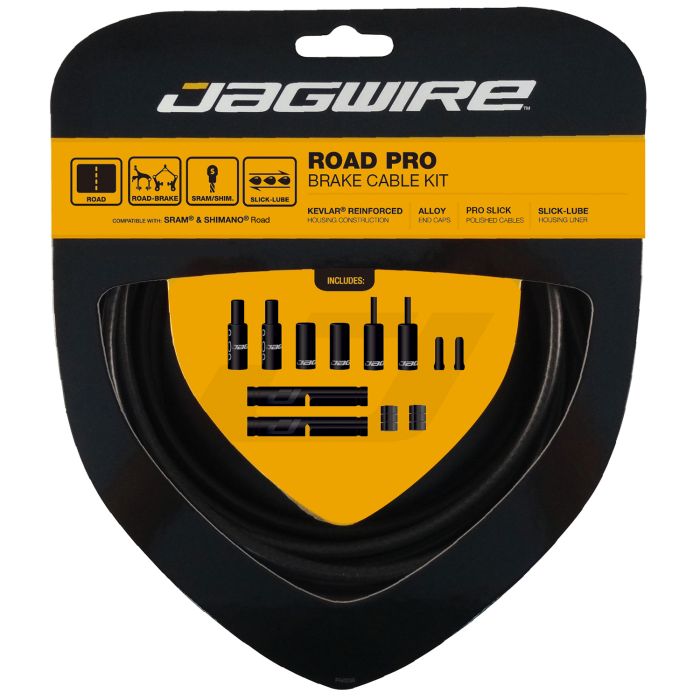 Kit de cabos e mangueiras de travão JAGWIRE ROAD PRO Preto mate