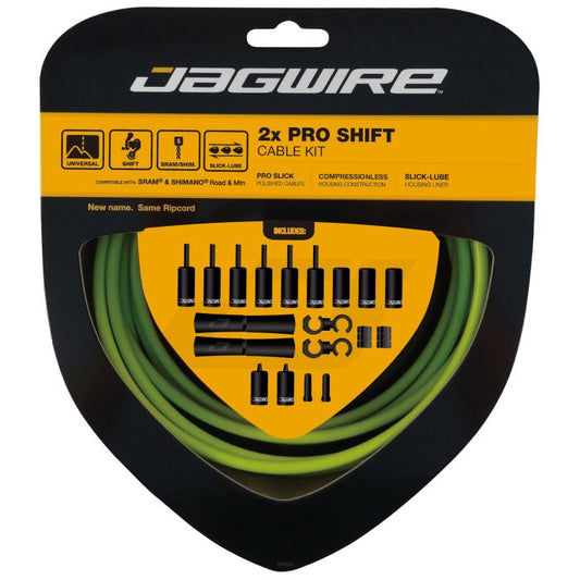 Kit de cabos e mangueiras de desviador JAGWIRE ROAD AND MOUNTAIN PRO Verde