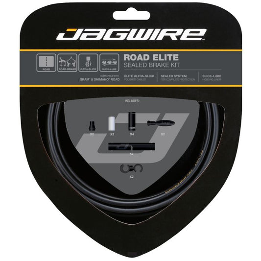 JAGWIRE ROAD ELITE SEALED Cabo de travão e kit de revestimento Preto