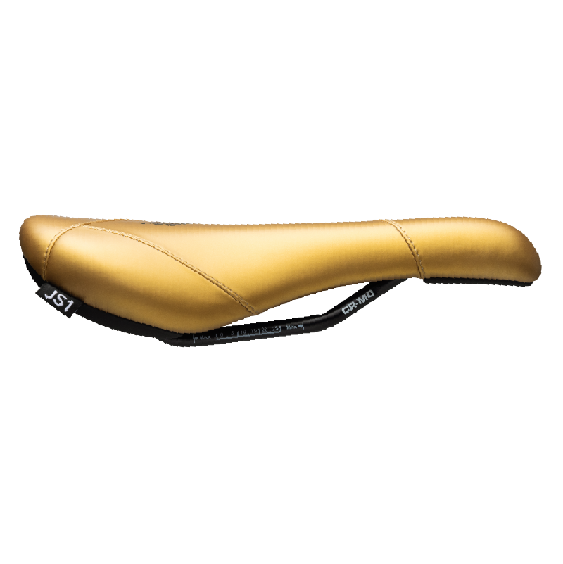 Selle Title JS1 or, vue de profil