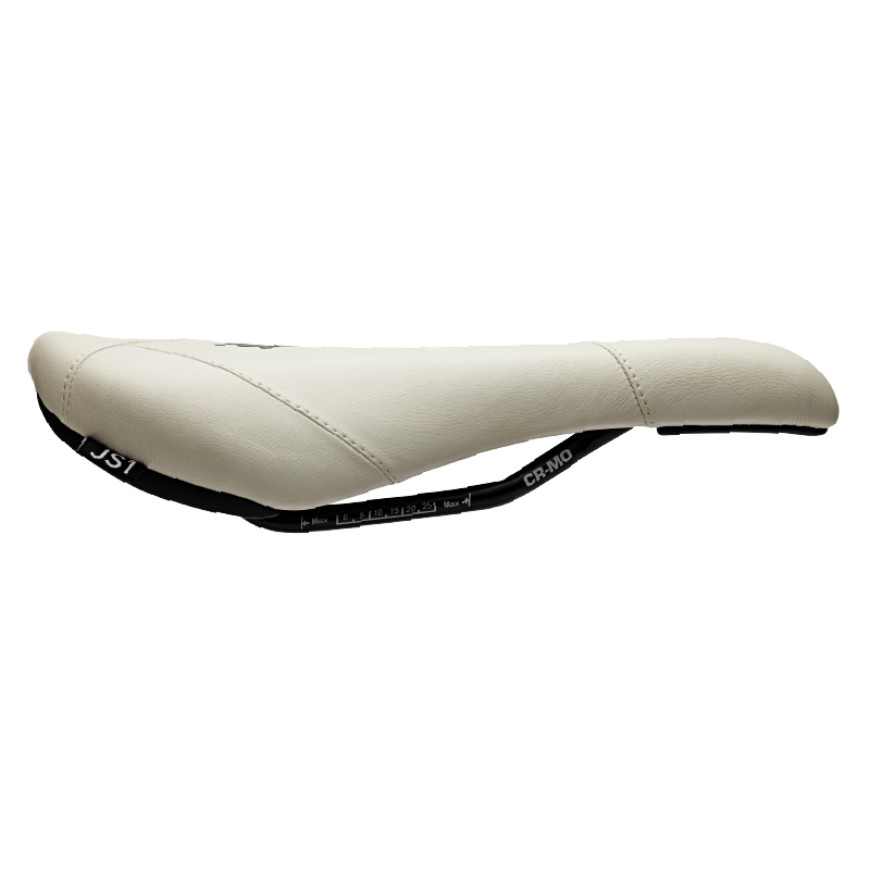 Selle Title JS1 blanche, vue de profil