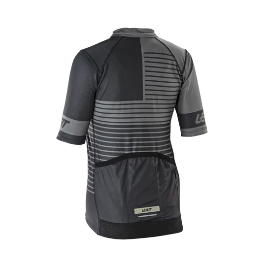 Camisola de manga curta LEATT MTB ENDURANCE 3.0 para mulher Preto