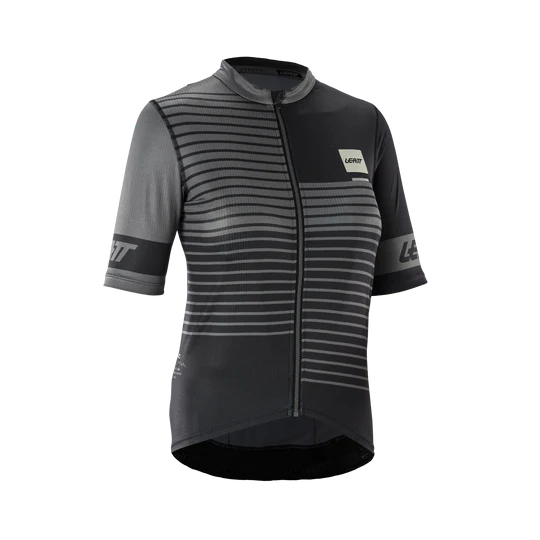 Camisola de manga curta LEATT MTB ENDURANCE 3.0 para mulher Preto